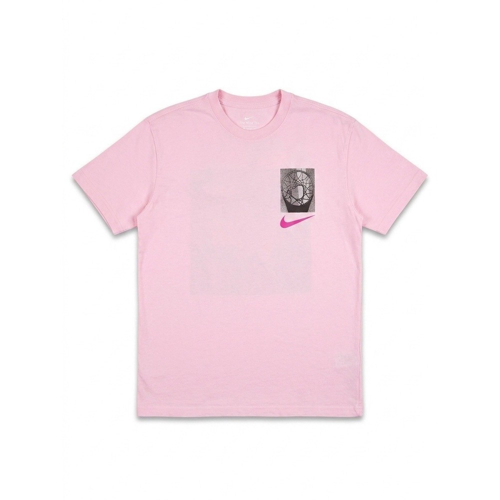 Nike The Nike Tee Basketball Graphic T-Shirt Light Pink Loose Fit Women's Size S